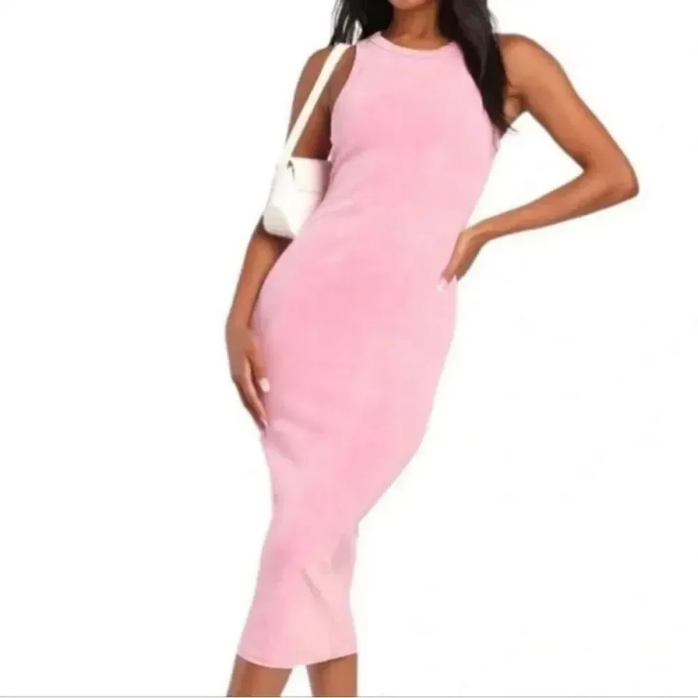 Allbirds Ribbed Tank Dress, women’s size small, lavender baby pink sustainable